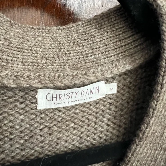 Christy Dawn Helga Cardigan in Pebble, size m - Picture 4 of 6